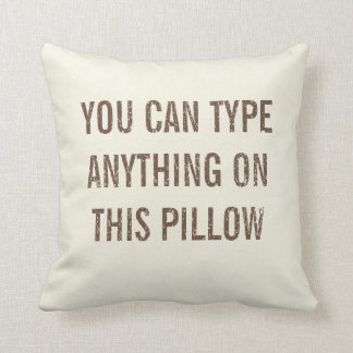 Distressed Personalised Cream Cushion