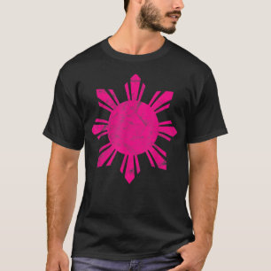 Distressed Pink Filipino Sun For LeniKiko Leni Rob T-Shirt