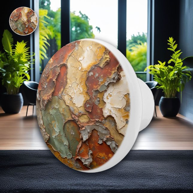 Distressed Plaster Abstract Ceramic Knob (Creator Uploaded)