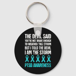 Distressed Post Traumatic Stress Ptsd Awareness  Key Ring