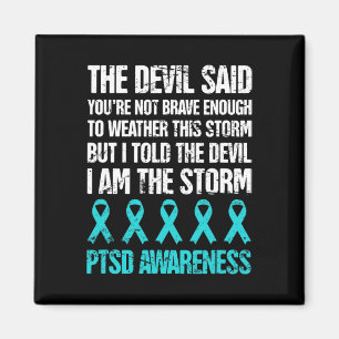 Distressed Post Traumatic Stress Ptsd Awareness  Magnet