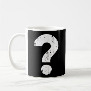 Distressed Question Mark Coffee Mug