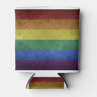 Distressed Rainbow Flag (Pride / Gay Flag) Can Cooler