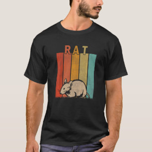 Distressed Rat  Men Women Kid Cute Rat Retro T-Shirt
