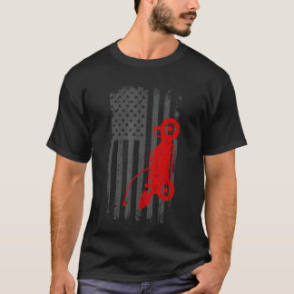 Distressed RC Car American Flag Racing Racers retr T-Shirt
