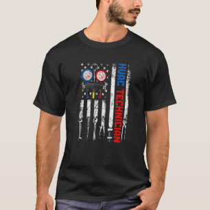 Distressed Retro HVAC Technician USA HVAC Tech Ame T-Shirt