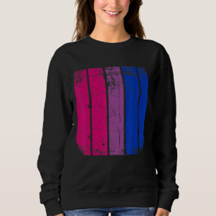 Distressed Retro Lgbt Bisexual Flag Lgbtq Pride Mo Sweatshirt