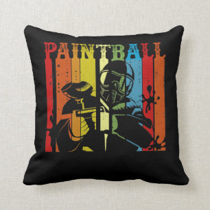 Distressed Retro Paintball Cushion