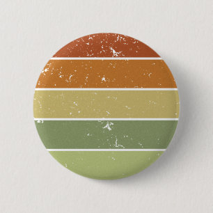 Distressed Retro Sunset 6 Cm Round Badge