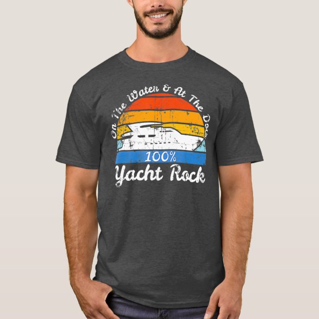 Distressed Retro Yacht Rock T-Shirt (Front)