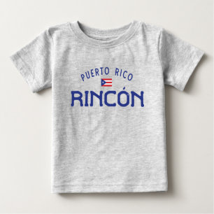 Distressed Rincón Puerto Rico Baby T-Shirt