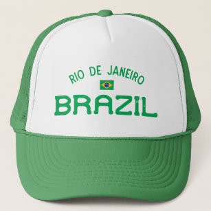 Distressed Rio de Janeiro Brazil Trucker Hat
