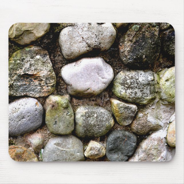 Distressed Rocks stones fieldstone pattern Mouse Pad (Front)