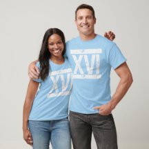 DISTRESSED Roman NUMERALS 16th Birthday Tee