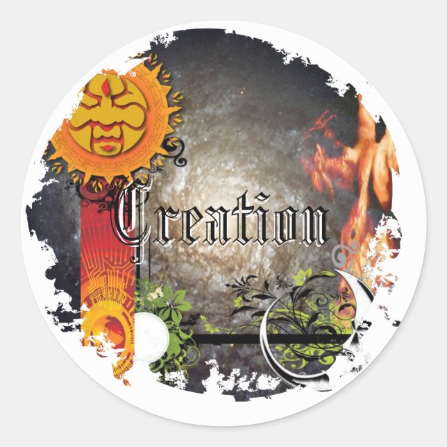 Distressed Round Stickers (Front)