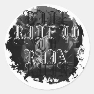 Distressed Round Stickers