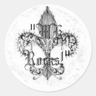Distressed Round Stickers