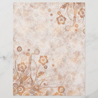 Distressed Rust Fall Floral
