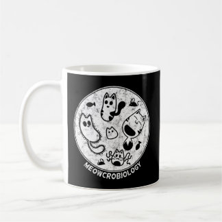Distressed Science Cat Bacteria Microbiology Meowc Coffee Mug