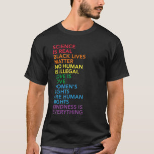 Distressed Science Is Real Black Lives Matter LGBT T-Shirt