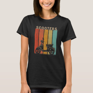 Distressed Scooters  Men Women Cute Scooters Retro T-Shirt