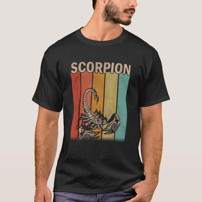 Distressed Scorpion   Men Women Kid Cute Scorpion  T-Shirt (Front)