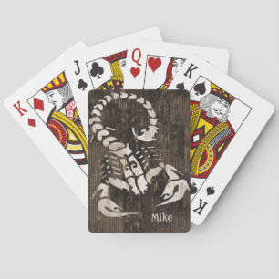 Distressed Scorpion Playing Cards