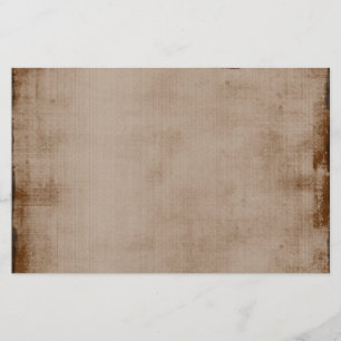 Distressed Sepia Taupe Scrapbook Journal Masculine Stationery