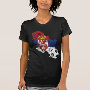 Distressed Serbia Soccer T-Shirt