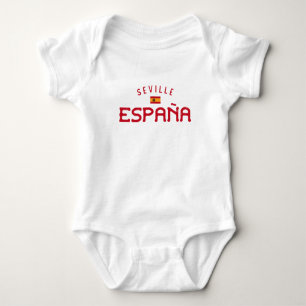 Distressed Seville Spain (España) Baby Bodysuit