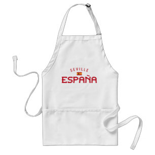 Distressed Seville Spain (España) Standard Apron