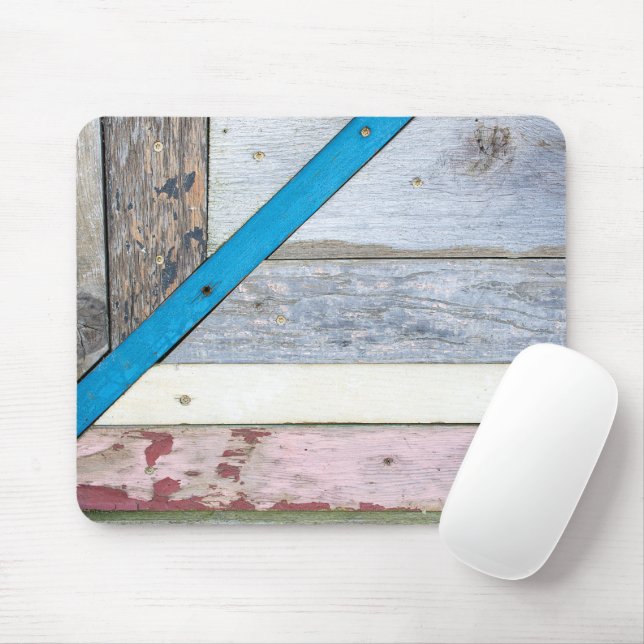 Distressed Shabby Chic Wood   Mouse Pad (With Mouse)