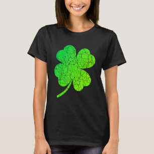 Distressed Shamrock Irish Flag St Patrick's Day Ir T-Shirt