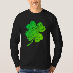 Distressed Shamrock Irish Flag St Patrick's Day Ir T-Shirt