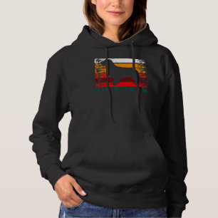 Distressed Silhouette Golden Retriever Hoodie