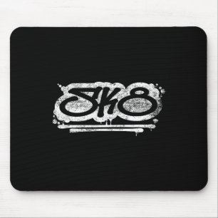 Distressed Sk8 Graffiti For Skater And Skateboardi Mouse Pad