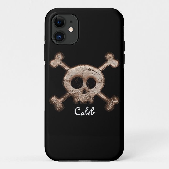 Distressed Skull & Bones Phone Case Cover (Back)