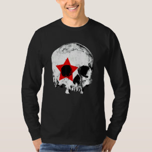 Distressed Skull Punk Goth Aesthetic Grunge Graphi T-Shirt