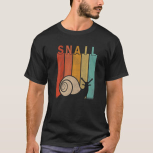 Distressed Snail Men Women Kid Cute Snail Retro T-Shirt