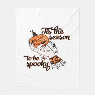 Distressed Spooky Season Fleece Blanket