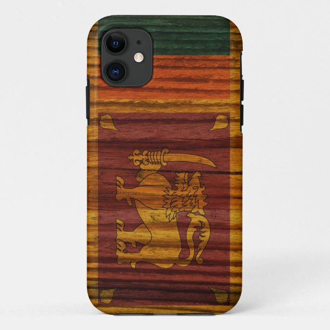 Distressed Sri Lanka Flag Case-Mate iPhone Case (Back)
