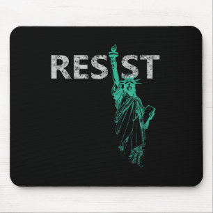Distressed Statue Of Liberty Resist 1 Mouse Pad