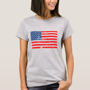 Distressed style USA flag T-Shirt