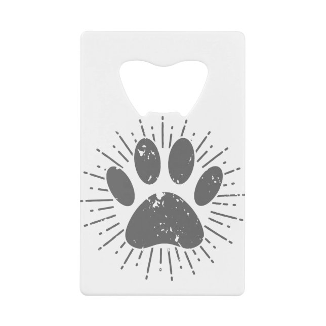 Distressed Sunbeam Dog Paw Print (Front)