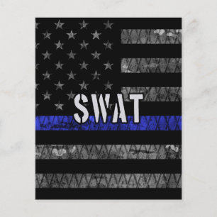 Distressed SWAT Police Flag Flyer