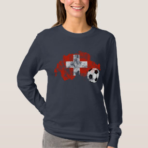Distressed Switzerland Soccer T-Shirt