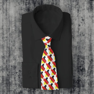 Distressed Texas German Flag Prost Tie
