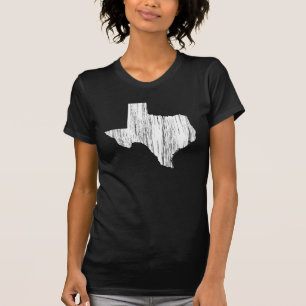 Distressed Texas State Outline T-Shirt