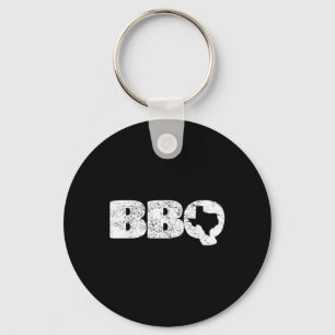 Distressed Texas Tx Map Bbq Outfit Barbecue Simple Key Ring