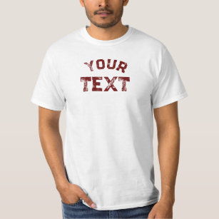 Distressed Text Modern Template Mens Basic Ringer T-Shirt
